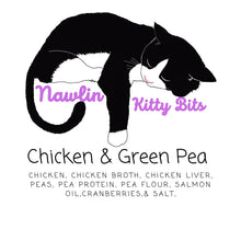 Load image into Gallery viewer, Chicken &amp; Green Pea Nawlin Kitty Bits
